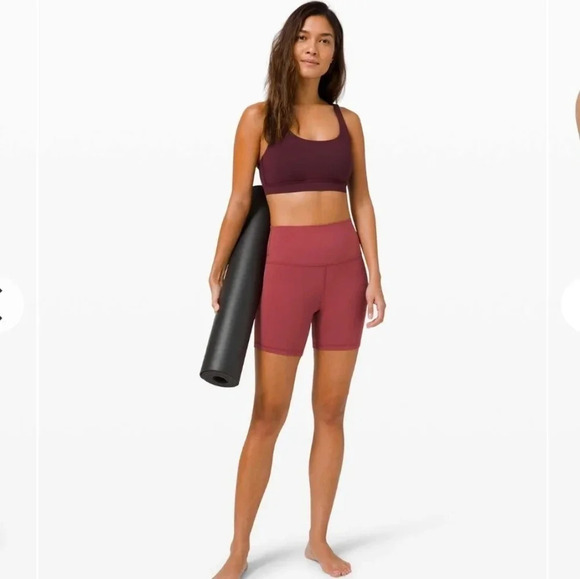 Lululemon Align High Rise Shorts 6" Nulu in Chianti Red 0 - Picture 15 of 15